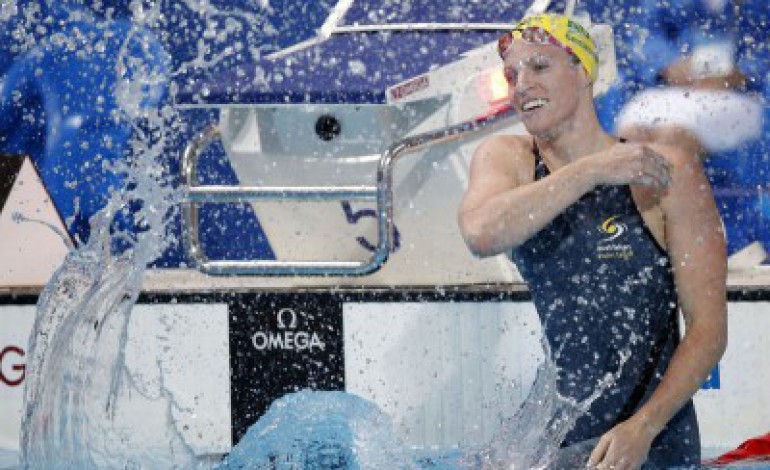 Эмили Сибом феноменально плывёт на спине на Кубке мира ФИНА 2015 в Дохе